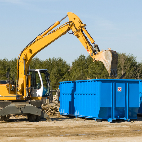 can i choose the location where the residential dumpster will be placed in Whitney